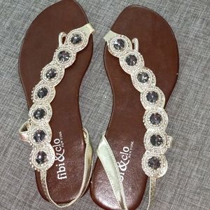 Jeweled sandals